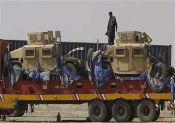 first nato supply trucks cross pakistan border