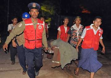 five injured in blast in myanmar during buddhist sermon