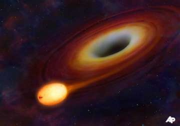 flash in distant galaxy was of a black hole swallowing a star