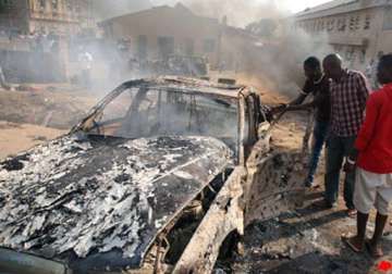 four bombers dead as blasts rock nigerian city