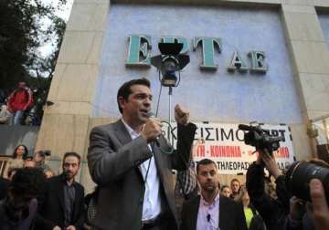 general strike in greece over ert tv closure