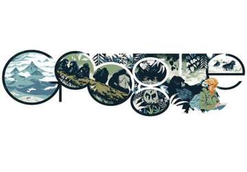 google doodles celebrates 82nd birthday of american zoologist dian fossey