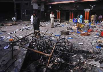 hindu temple desecrated set on fire in pakistan