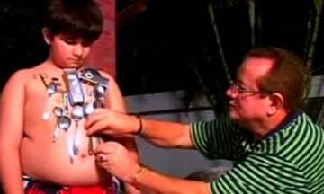 human magnet brazil boy attracts metal objects to his body