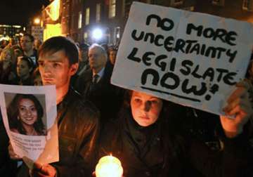 hundreds hold protest march outside irish parliament over savita s death