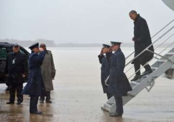 hurricane sandy disrupts presidential campaign one week left