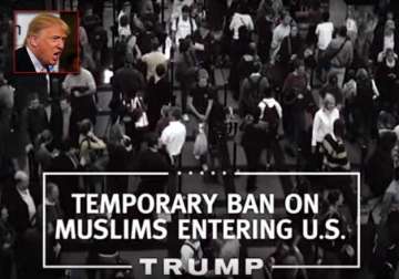 donald trump airs first ad calls for a temporary shutdown of muslims entering us