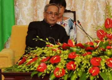 president applauds narendra modi govt for creating favourable atmosphere for india