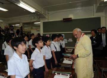 pm narendra modi for japanese language teaching in indian schools