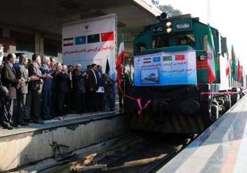 first silk road train carrying chinese goods arrives in tehran