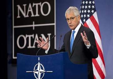 chuck hagel concerned about possible split in nato
