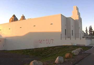 hindu temple vandalised with hate message in us