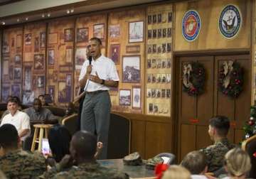 barack obama feels small compared with members of us marines