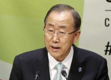 un urges progress against global warming at climate conference