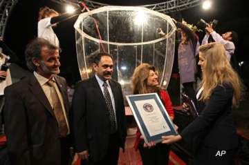 lebanon unveils world s largest wine glass