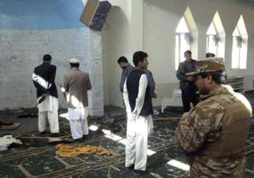 bomb blast hits afghan mosque 29 wounded