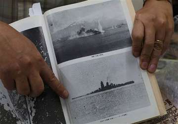 ex crew recognizes photos of sunken japanese battleship