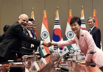 s korea pledges usd 10 bn for infra development in india