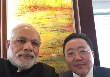 pm narendra modi s selfie diplomacy moves to mongolia