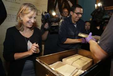 century old time capsule unsealed in new york
