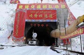 china completes key tunnel in tibet near indian border