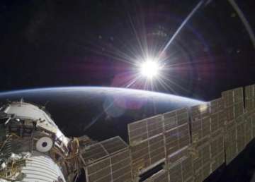 ufo watching nasa astronauts on iss spacewalk