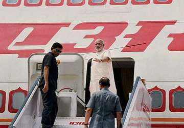 air india one develops problem standby sent to ferry pm modi