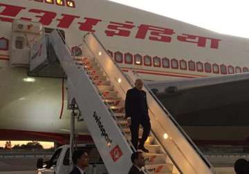 pm modi arrives in us packed schedule ahead of him