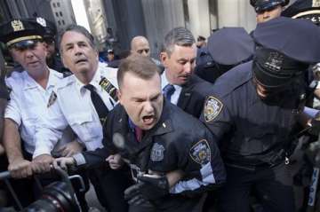 100 arrested at wall street climate crisis sit in