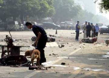 50 killed in series of blasts in china s xinjiang province