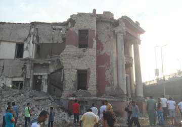 huge blast at italian consulate in cairo at least one killed