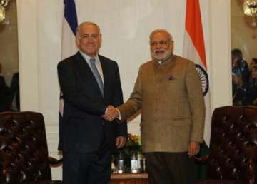 pm narendra modi discusses defence cooperation with israeli counterpart