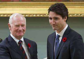 justin trudeau sworn in as canada s new prime minister