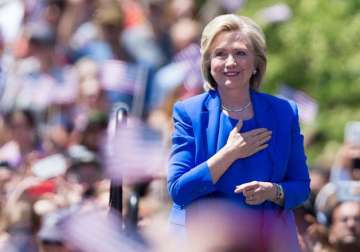 hillary clinton calls for prosperity for all at first campaign rally