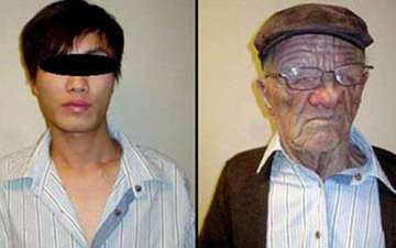 asian man boards flight to canada disguised as old man