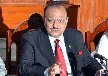 pakistan incomplete without kashmir claims president mamnoon hussain