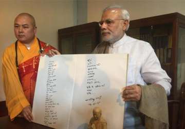 modi s temple message confuses monks in china