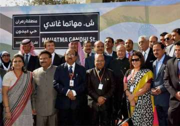 road in ramallah named after india as president visits palestine