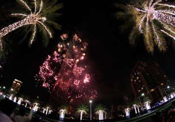 despite fears and huge dubai fire new year revelry rolls on