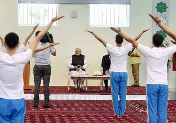 pm narendra modi inaugurates yoga centre in turkmenistan