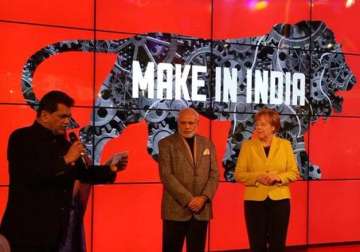 pm modi german chancellor merkel inaugurate india pavilion at hannover fair