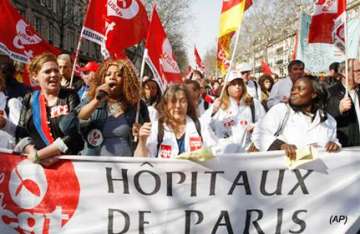 nationwide strikes in france against sarkozy