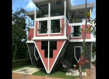 pics upside down house becomes centre of attraction in thailand