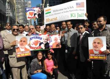 modiinamerica deeply touched by warm welcome in us says narendra modi