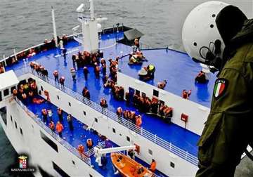 dozens still trapped on greek ferry as 49 reach land