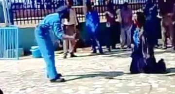 sudanese policemen publicly flog screaming woman in shocking video