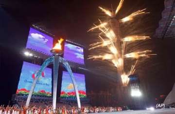 spectacular fireworks bring curtains down on asian games