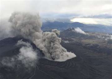 volcano in south japan erupts disrupting flights