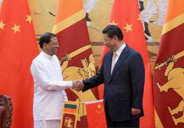 xi sirisena discuss trilateral cooperation with india