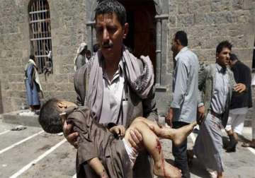 two suicide bombings hit mosque in yemen 30 killed